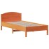 Estructura de cama sin colchón madera maciza marrón 90x190