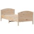 Estructura de cama sin colchón madera maciza pino 75x190