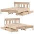 Estructura de cama sin colchón madera maciza de pino 120x190