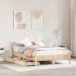 Estructura de cama con cojines madera maciza de pino 140x190