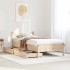 Estructura de cama con cajones madera maciza pino 75x190