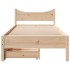 Estructura de cama con cajones madera maciza pino 75x190