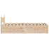 Estructura de cama con cajones madera maciza pino 75x190