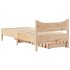 Estructura de cama con cajones madera maciza pino 75x190