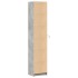 Aparador con LED madera ingeniería gris 41,5x32,5x200