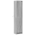 Aparador con LED madera ingeniería gris Sonoma 41,5x32,5x200