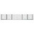 Jaula para conejos 6 paneles hierro galvanizado 327x79x54
