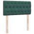 Cama box spring con colchón terciopelo verde oscuro 90x200
