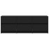 Mueble de TV con LED madera de ingeniería negro 140x34x50