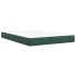 Cama box spring con colchón terciopelo verde oscuro 140x190