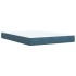 Cama box spring con colchón terciopelo azul 140x200