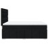 Cama box spring con colchón tela negro 140x190