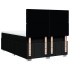 Cama box spring con colchón tela negro 140x190