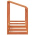 Cama infantil con techo madera maciza pino marrón 80x160