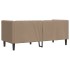 Sofá Chesterfield de 2 plazas cuero artificial marrón