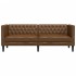 Sofá Chesterfield de 2 plazas piel de ante sintético