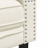 Sofá Chesterfield 3 plazas con cojines terciopelo blanco
