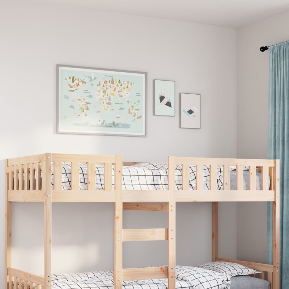 Cama para niños sin colchón madera maciza de pino 90x190