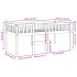 Cama para niños sin colchón madera maciza de pino 90x190