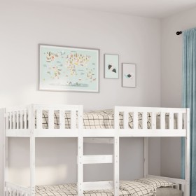 Cama para niños sin colchón madera maciza pino blanca 80x200