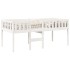 Cama para niños sin colchón madera maciza pino blanca 80x200