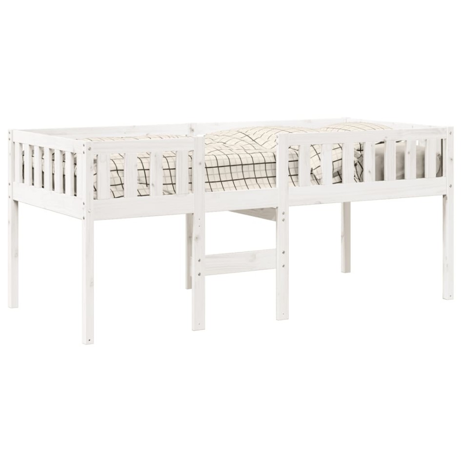Cama para niños sin colchón madera maciza pino blanca 80x200