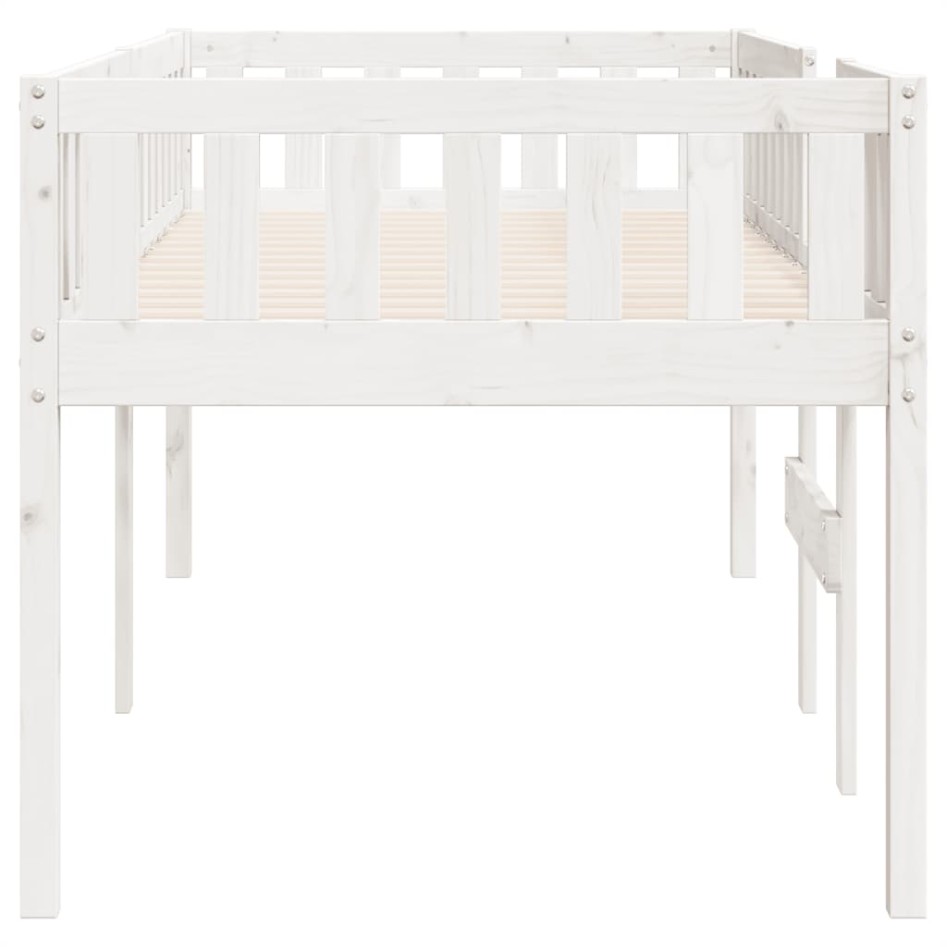 Cama para niños sin colchón madera maciza pino blanca 80x200