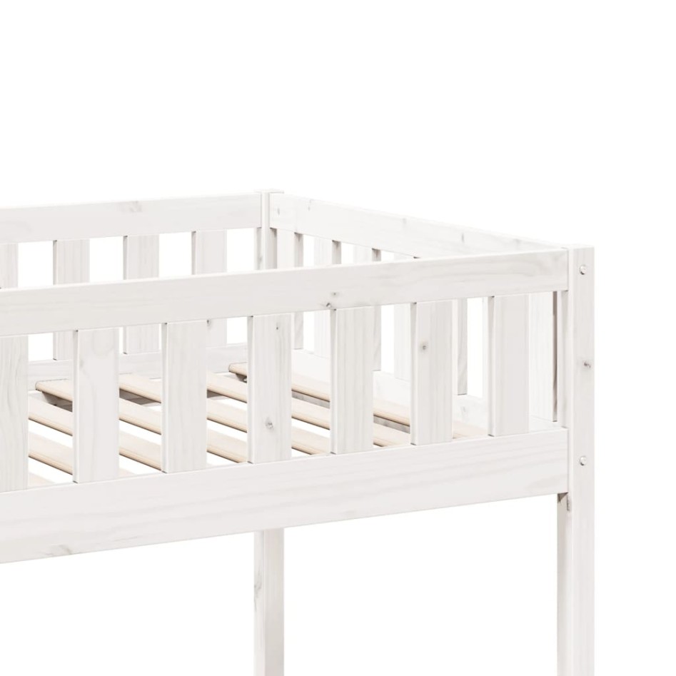 Cama para niños sin colchón madera maciza pino blanca 80x200