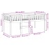 Cama para niños sin colchón madera maciza pino blanca 80x200