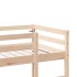 Cama alta sin colchón madera maciza de pino 80x200