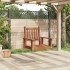 Silla columpio jardín con cadenas de metal madera abeto