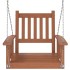 Silla columpio jardín con cadenas de metal madera abeto