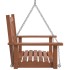 Silla columpio jardín con cadenas de metal madera abeto