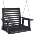 Silla columpio jardín con cadenas de metal madera abeto