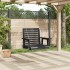 Silla columpio jardín con cadenas de metal madera abeto