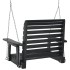 Silla columpio jardín con cadenas de metal madera abeto