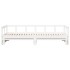 Sofá cama sin colchón madera maciza de pino blanco 80x200