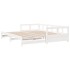 Sofá cama sin colchón madera maciza de pino blanco 80x200