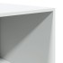 Armario de madera de ingeniería blanco 80x50x200