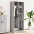 Armario de madera de ingeniería gris Sonoma 80x50x200