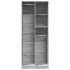 Armario de madera de ingeniería gris Sonoma 80x50x200