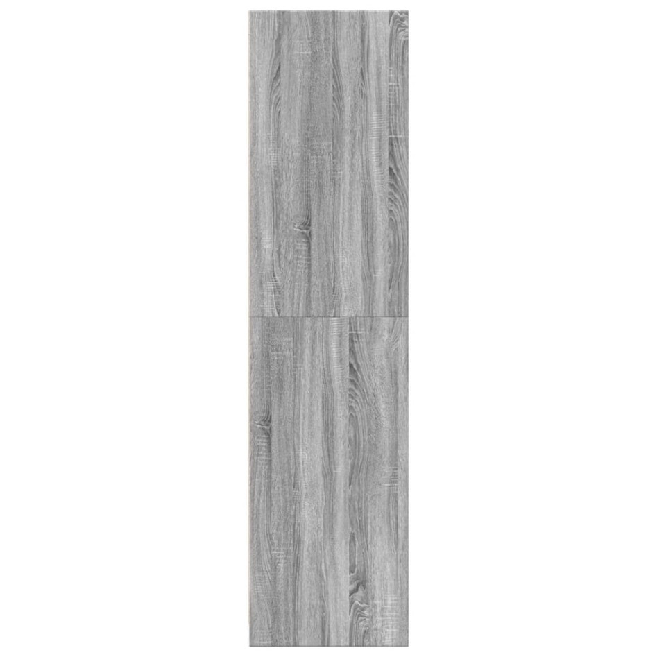 Armario de madera de ingeniería gris Sonoma 80x50x200
