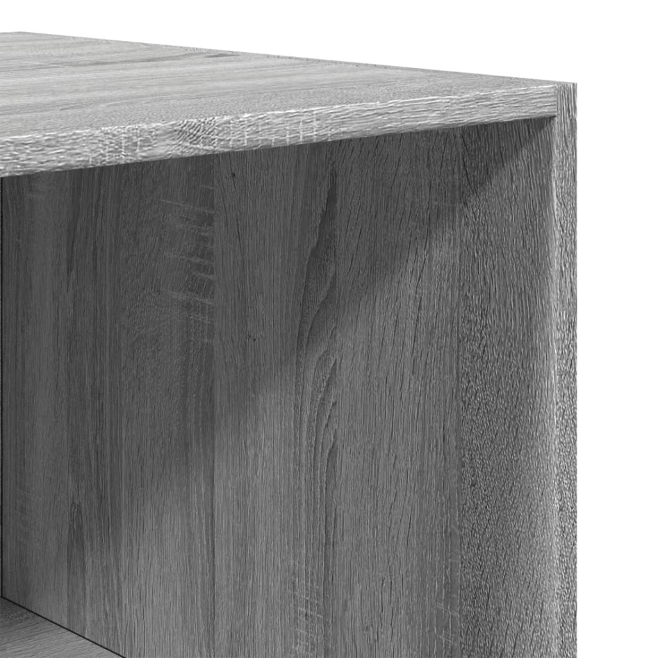 Armario de madera de ingeniería gris Sonoma 80x50x200