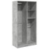 Armario de madera contrachapada gris hormigón 100x50x200