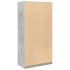 Armario de madera contrachapada gris hormigón 100x50x200
