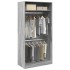 Armario de madera contrachapada gris Sonoma 100x50x200