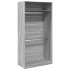Armario de madera contrachapada gris Sonoma 100x50x200