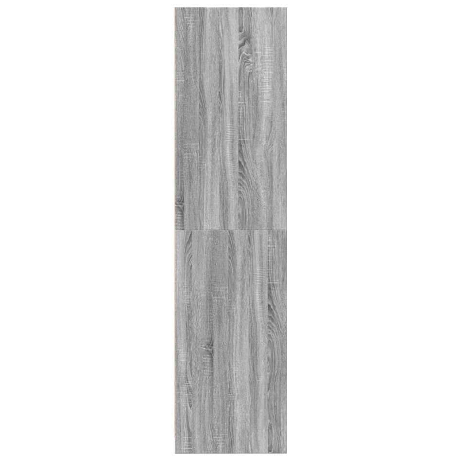 Armario de madera contrachapada gris Sonoma 100x50x200
