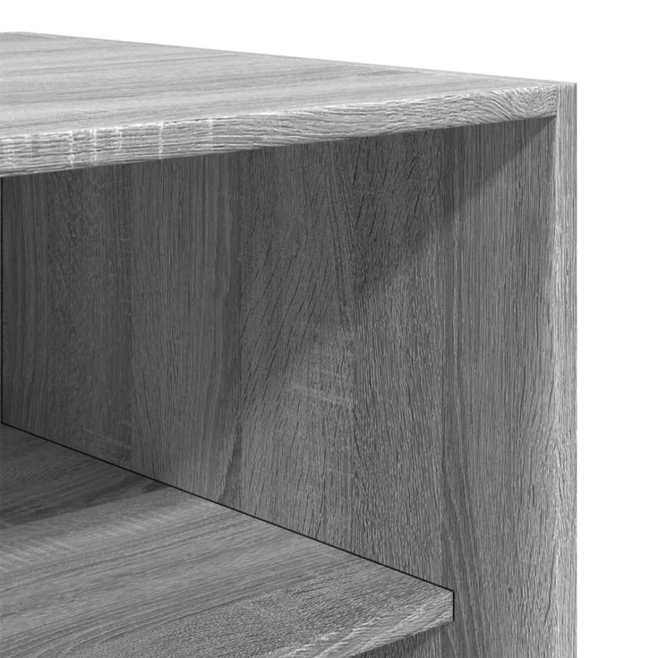 Armario de madera contrachapada gris Sonoma 100x50x200