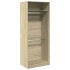 Armario de madera de ingeniería roble Sonoma 80x50x200